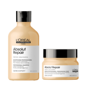 Set Shampoo Loreal Professionnel Absolut Repair 300ml R + Mascarilla Loreal Professionnel  Absolut Repair 250ml