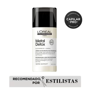 Termoprotector en crema para peinar Loreal Professionnel Metal Detox para todo tipo de cabello 100ml