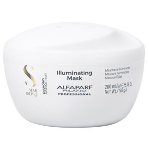 Alfaparf Milano Semi Di Lino Diamond Hair Mask - Color Seguro Acondicionador Profundo para Color Treated Hair - Adds Shine - Salón Profesional Calidad
